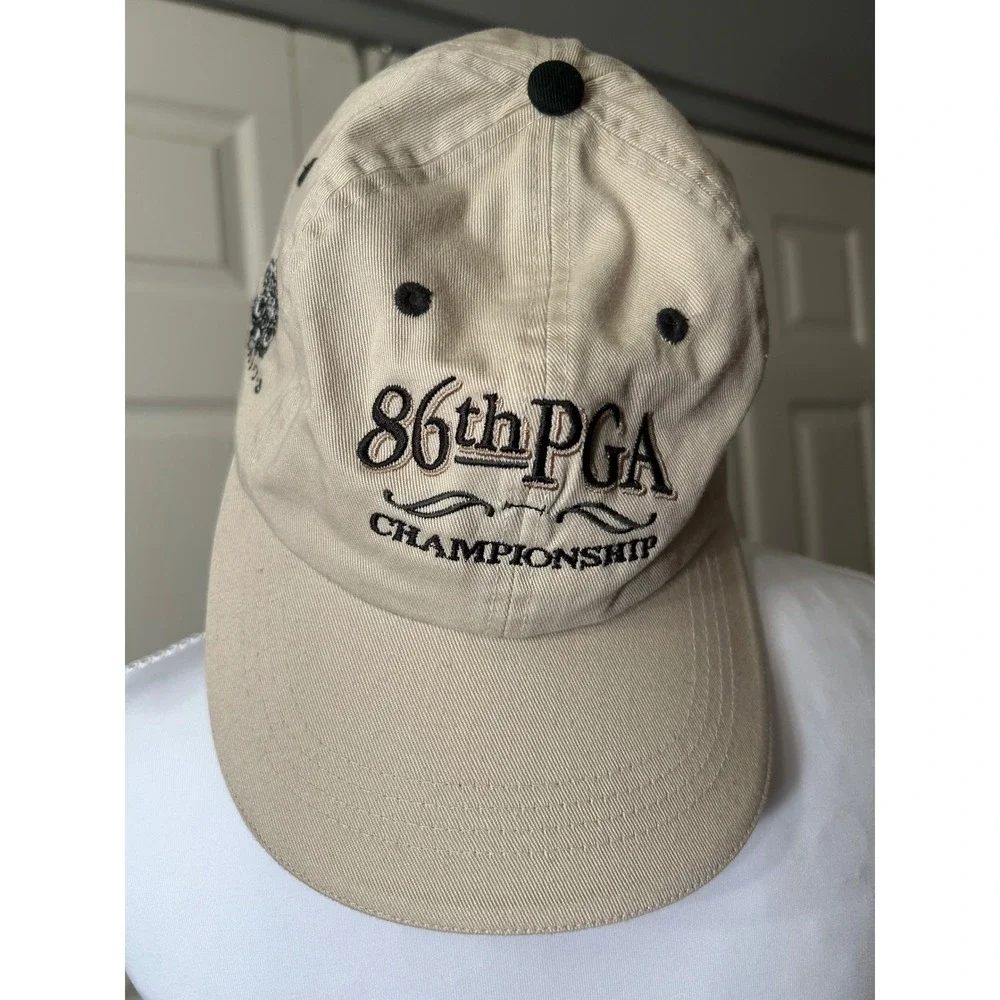 Ahead Authentics 86th PGA Championship Whistling Straits Golf Cap Tan Adjustable